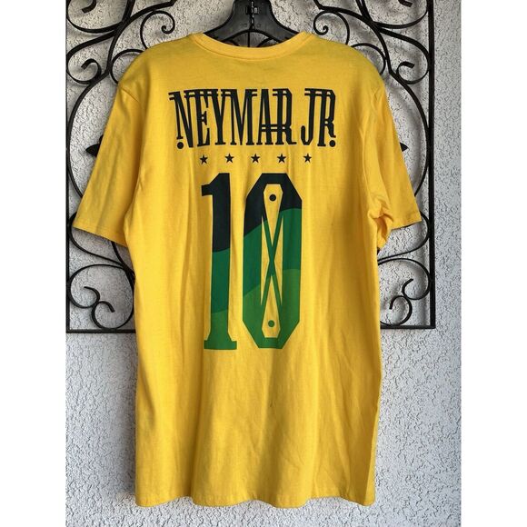 Nike Neymar Jr Brazil CBF Football Hero T-shirt - Medium - Yellow - Picture 5 of 8